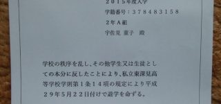 【東方】生徒手帳の次は退学命令書か…